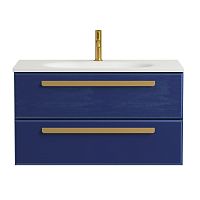 Тумба Cezares ECO-900-2C-SO-SPF-P Eco под раковину, синий