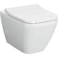 Чаша унитаза Vitra 7082B003-0075 Integra Square подвесного 37х55 см, безободковый, белый Чаша унитаза Vitra 7082B003-0075 Integra Square подвесного 37х55 см, безободковый, белый