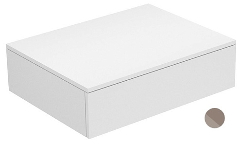 Тумба Keuco 31740140000 Edition 400 боковая 70х53.5 см, трюфель/стекло глянцевое трюфель купить недорого в интернет-магазине Керамос