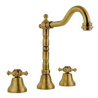 Смеситель Migliore 31618 Prestige для раковины, излив "змейка", Click-clack, бронза