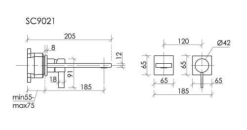 Смеситель для раковины Sancos Linn SC9021BN