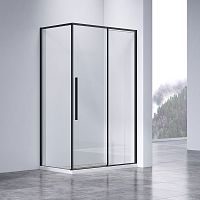 Душевой уголок Vincea VSR-4SN8012CLB Slim-N, 120х80 см, профиль черный/стекло прозрачное