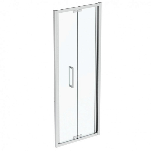Душевая дверь Ideal Standard T4850EO i.life реверсивная 80х200 см, складная, Bright Silver блестящий серебристый)
