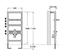 Инсталляция для раковины Roca  890093000