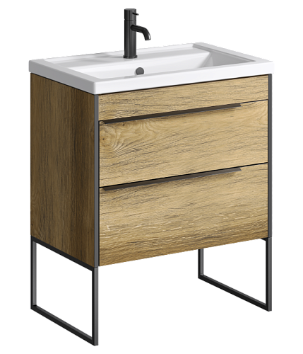 Тумба под раковину Aqwella Fargo FRG0107DB+FRGN440 купить недорого в интернет-магазине Керамос