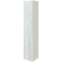 Шкаф - колонна Акватон 1A219903SKW8R Сакура 33х175 см, правый, ольха наварра/белый глянец купить недорого в интернет-магазине Керамос
