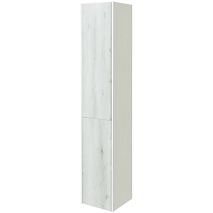 Шкаф - колонна Акватон 1A219903SKW8R Сакура 33х175 см, правый, ольха наварра,белый глянец