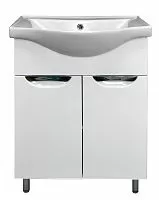 Тумба Loranto CS00070300 Стиль с раковиной, напольная, 60х28 см, белая купить недорого в интернет-магазине Керамос