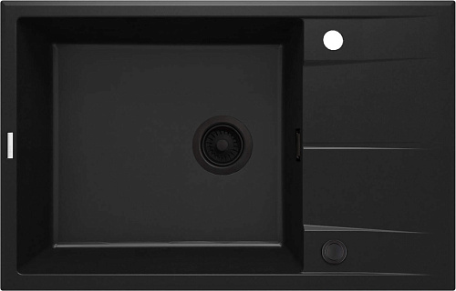 Мойка Deante ZQE_N11B Eridan кухонная гранитная 78x50 см, Nero (черный) Мойка Deante ZQE_N11B Eridan кухонная гранитная 78x50 см, Nero (черный)