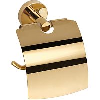 Держатель Bemeta 161112010 Brilo для туалетной бумаги с крышкой, золото