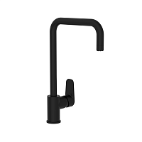 Смеситель Vitra A4342636EXP Flow Soft для кухни с изливом U-типа, черный матовый Смеситель Vitra A4342636EXP Flow Soft для кухни с изливом U-типа, черный матовый