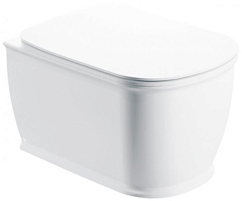 Чаша унитаза BelBagno BB10150CH PRADO подвесного, 36х52 см, безободкового, белая