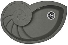 Мойка для кухни Florentina 20.350.E0820.102 Наутилус 82х53 см, с крылом, черная Мойка для кухни Florentina 20.350.E0820.102 Наутилус 82х53 см, с крылом, черная