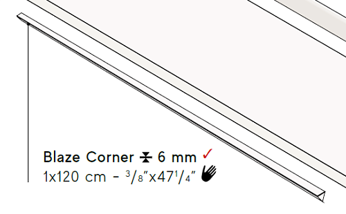 Декоративный элемент AtlasConcorde BLAZE BlazeIronCorner120 купить недорого в интернет-магазине Керамос