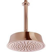 Верхний душ Cisal DS0132807E  Shower 220 мм с потолочным держателем L270 мм, цвет золото розовое