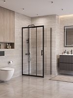 Душевой уголок BelBagno UNO-195 UNO-195-AHF-31-100/90-C-NERO