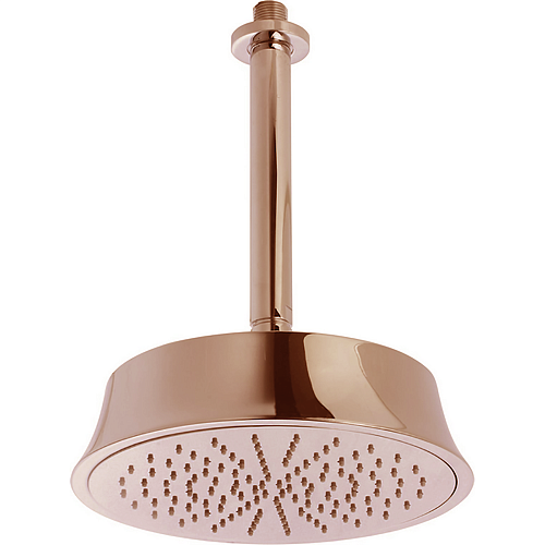 Верхний душ Cisal DS0132807E  Shower 220 мм с потолочным держателем L270 мм, цвет золото розовое снят с производства