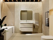 Тумба под раковину подвесная Jorno Welto Wel.01.100.2/P/BRS/RL