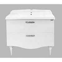 Тумба Comforty 00-00004768 Монако напольная 75х48 см, с раковиной 50110, белая