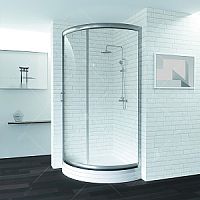 Душевой угол RGW PA-56 06085688-11 Passage полукруглый 80х80х214 см, прозрачное стекло