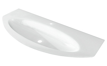 Раковина Cezares 82368 EDEN стеклянная 122x52 см, белый