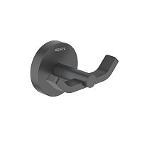 Крючок Aquatek AQ4602MB Бетта двойной, черный матовый Крючок Aquatek AQ4602MB Бетта двойной, черный матовый