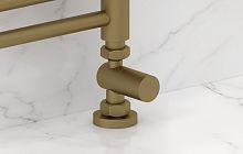 Вентиль Сунержа 032-1401-1234 прямой, (цилиндр) G 1/2" НР х G 3/4" НГ, матовое золото