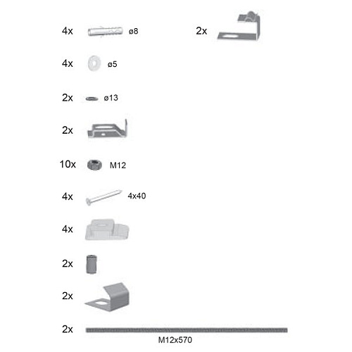 Крепежный комплект Ravak Magnolia B2D000000N купить недорого в интернет-магазине Керамос