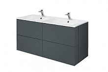 База под раковину AM.PM M70AFHD1202GM SPIRIT 2.0, подвесная, 120 см, ящики push-to-open, цвет: графит, ма