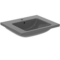 Раковина Ideal Standard T460558 i.life B для монтажа с мебелью или соло 60x50 см, Grey Glossy (серый глянцевый) Раковина Ideal Standard T460558 i.life B для монтажа с мебелью или соло 60x50 см, Grey Glossy (серый глянцевый)