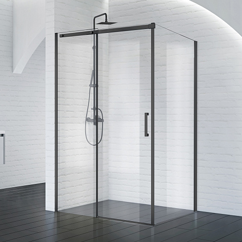 Душевой уголок BelBagno  ACQUA-AH-1-140/90-C-NERO