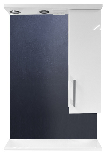 Зеркальный шкаф Loranto CS00046070 Модерн, 60х83 см, белый снят с производства