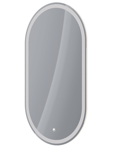 Зеркало Dreja 99.2007 Luno, 55х100 см, сенсорный выключатель/LED-подсветка/антизапотевание, белое купить недорого в интернет-магазине Керамос