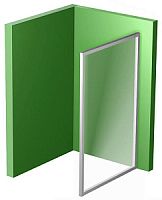 Душевая стенка Ravak 9407010211 Supernova APSS-90 жесткая, белая + пеарл