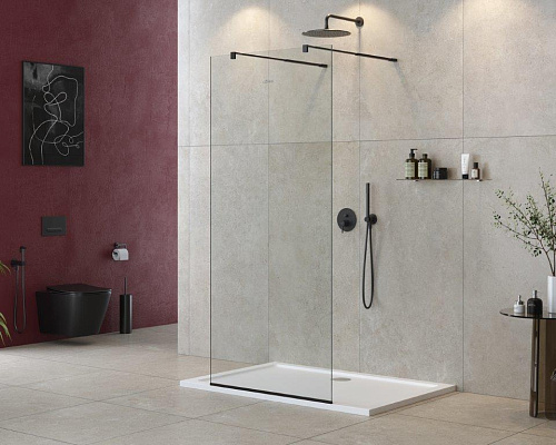 Душевая перегородка CEZARES LIBERTA-L-2-80-C-NERO Душевая перегородка CEZARES LIBERTA-L-2-80-C-NERO