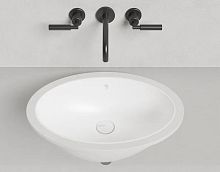 Раковина Salini 1101209M Marea 12 встраиваемая снизу, материал S-Sense, 57х40 см, белая