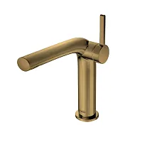 Смеситель Keuco 51502030000 Edition 400 для умывальника однорычажный, излив 15 см, бронза шлифованная