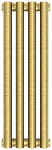 Радиатор Сунержа 051-0301-5004 Эстет-1 отопительный н/ж 500х180 мм/ 4 секции, состаренная латунь