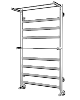 Terminus Хендрикс+ с полкой П11 500х1086 Полотенцесушитель