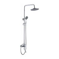 Душевая стойка с верхним и ручным душем BelBagno  DIS-VSCM-CRM