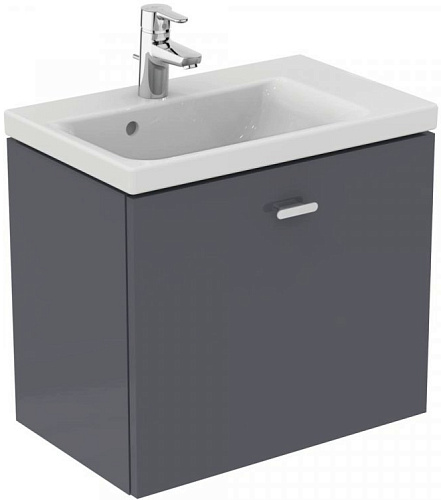 Тумба Ideal Standard E0315KR Connect Space для раковины 60х38 см, подвесная, Glossy Grey (серый глянцевый) Тумба Ideal Standard E0315KR Connect Space для раковины 60х38 см, подвесная, Glossy Grey (серый глянцевый)