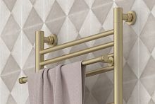 Полка Сунержа 022-2012-0370 прямая (L - 370 мм) н/ж для ДР Полка Сунержа, матовая шампань