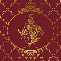 Декор Ape Capricho De Los Zares RenacimientoBurdeos 20x20