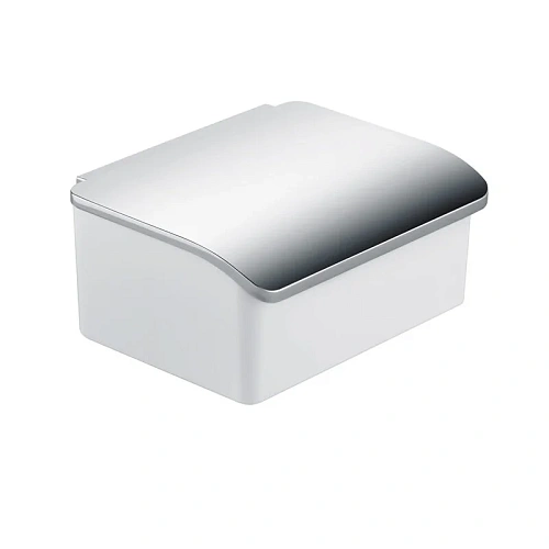 Контейнер Keuco 11667013000 Elegance для влажных салфеток, хром/белый купить недорого в интернет-магазине Керамос