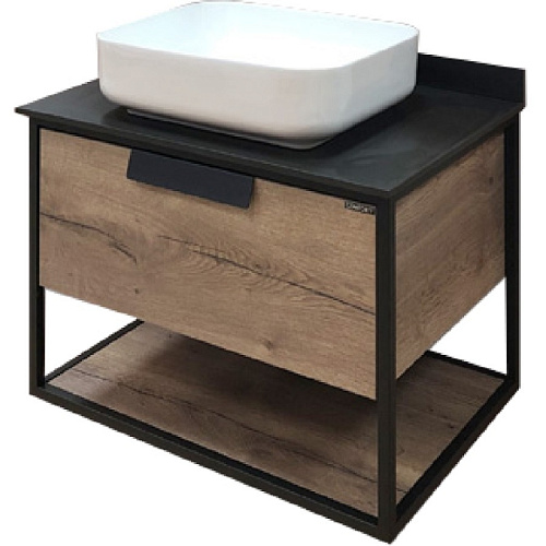 Тумба Comforty 00-00004149065 Кельн под раковину 75х52 см, дуб темный