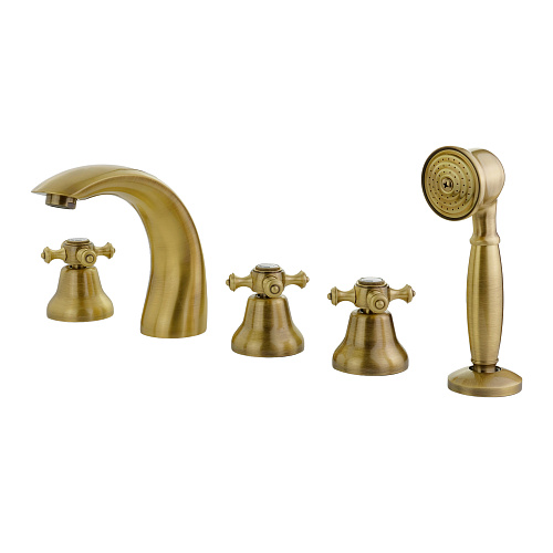 Смеситель Migliore 31609 Prestige на борт ванны, бронза