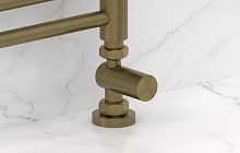 Вентиль Сунержа 05-1401-1234 прямой, (цилиндр) G 1/2" НР х G 3/4" НГ, состаренная бронза