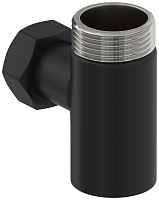 Уголок Сунержа 31-1511-0134 со спускным клапаном н/ж G 1" нар.р. / G 3/4" н. г., матовый черный Уголок Сунержа 31-1511-0134 со спускным клапаном н/ж G 1" нар.р. / G 3/4" н. г., матовый черный