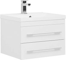 Тумба с раковиной Aquanet 00212800 Нота, 58х48 см, белая Тумба с раковиной Aquanet 00212800 Нота, 58х48 см, белая