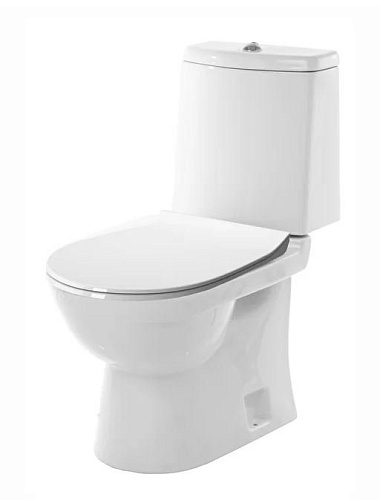 Унитаз-компакт Sanita Luxe NXTSLCC01150622 Next DM Slim напольный 34х65 см, с сиденьем микролифт, белый (нов. арт. WC.CC/Next/2-SlimDM/WHT.G/S1)